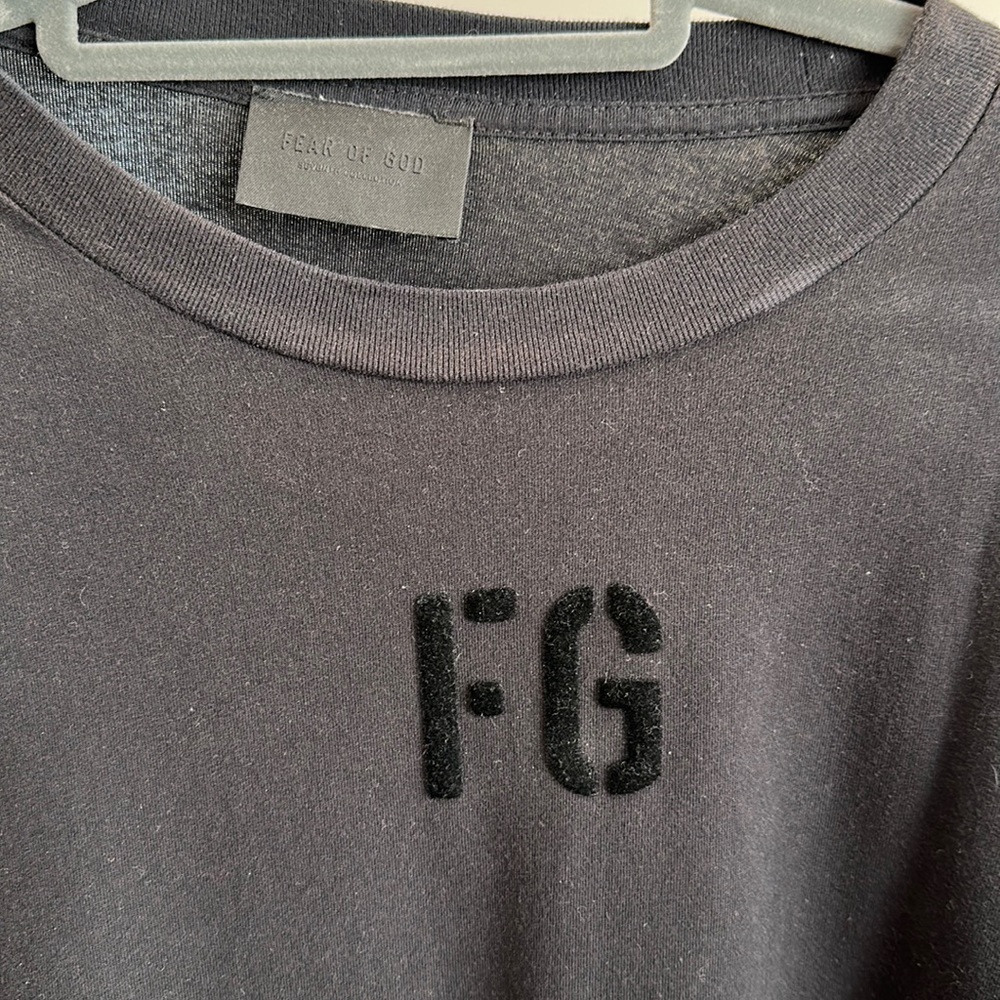 Fear if god tee shirt large black
